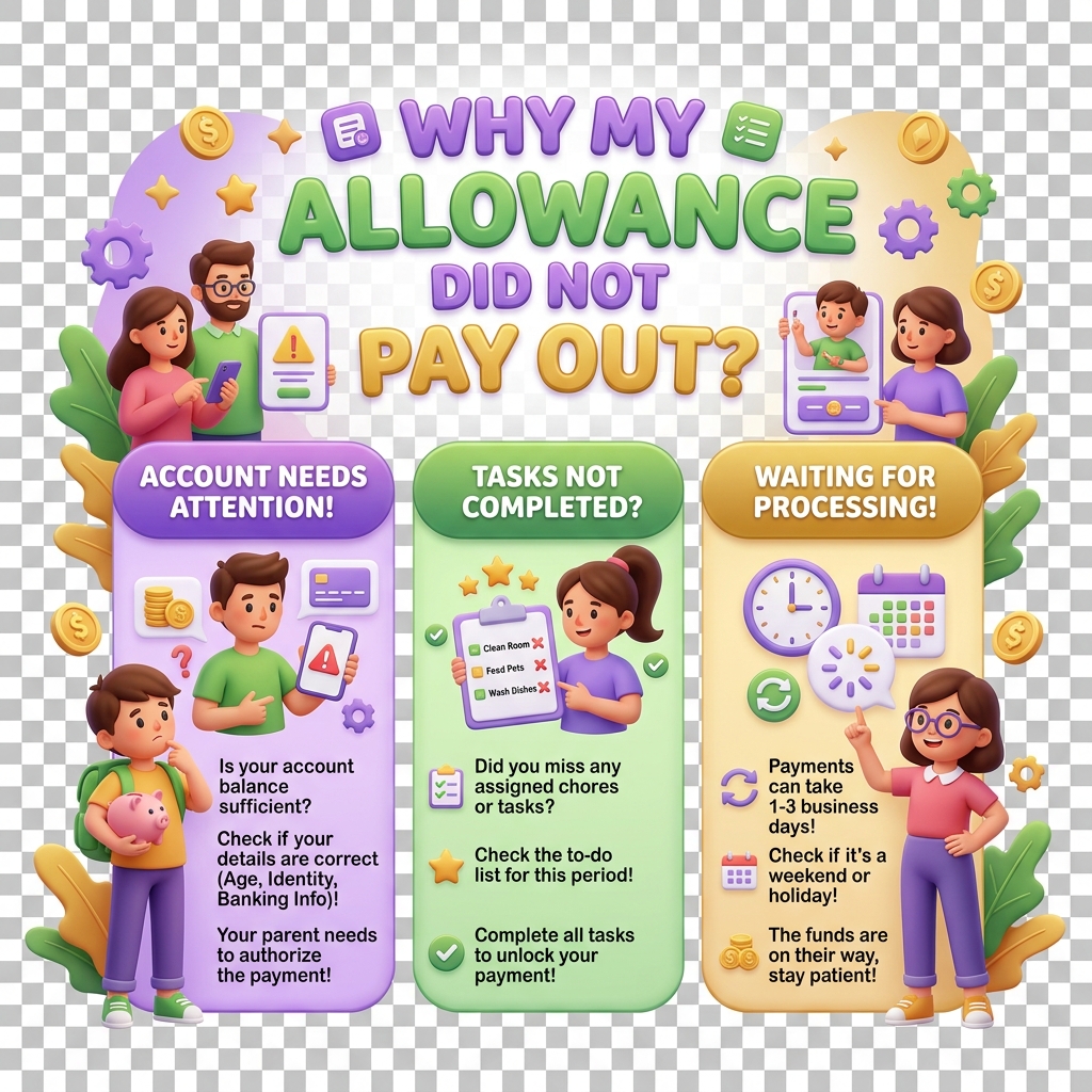 Why my allowance did not pay out on schedule
