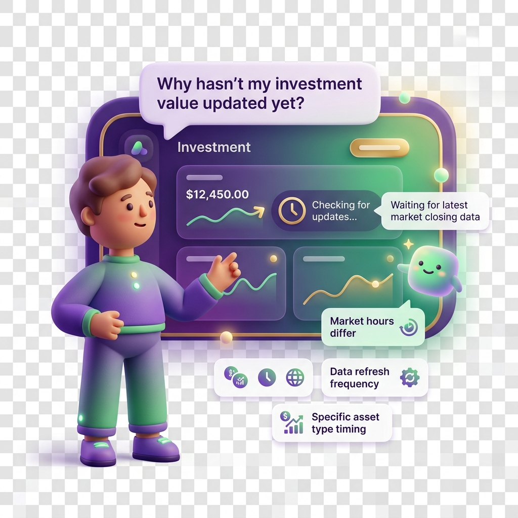 Why my investment value is not updating